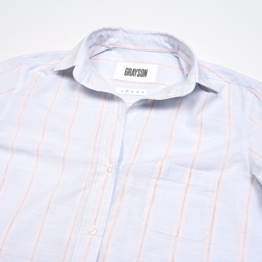 Grayson Shirt Womens 02 Pastel Striped The Hero Prep Blouse By Frank & Eileen